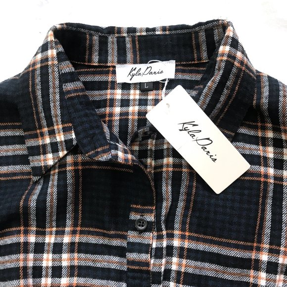 NWT Kayla Paris Smock Waist Plaid Dress - Picture 5 of 12